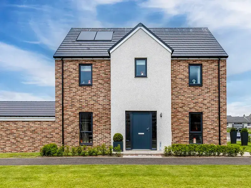 Scotia Homes development with Clearline fusion roof integrated solar