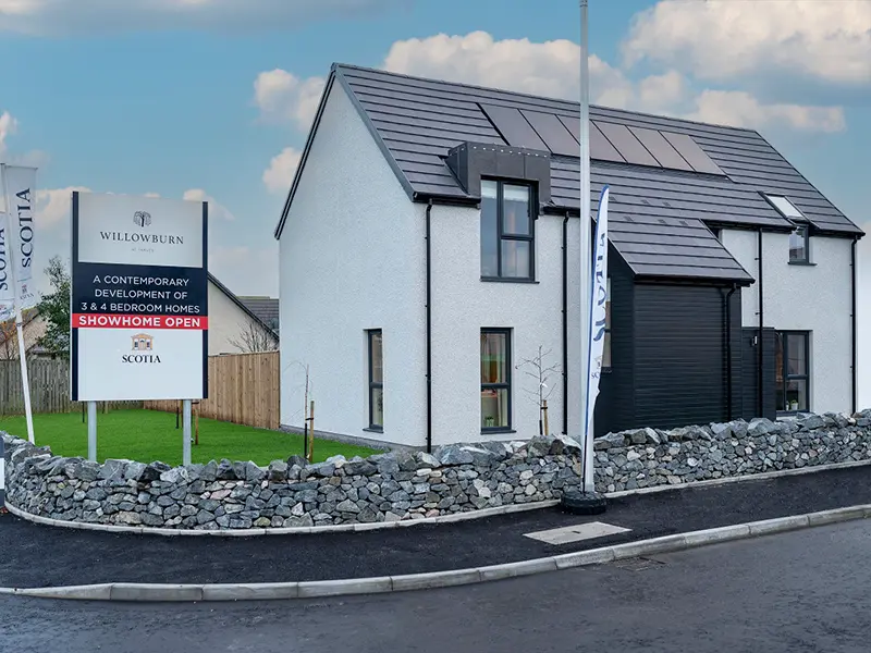 Scotia Homes showhome with Clearline fusion roof integrated solar