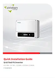 Clearline Inverter Single String 1000 - 3000 Quick Install Guide