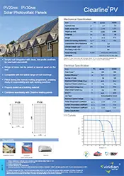 Clearline PV PV15-245, PV16-250, PV20-330, PV30-500 datasheet