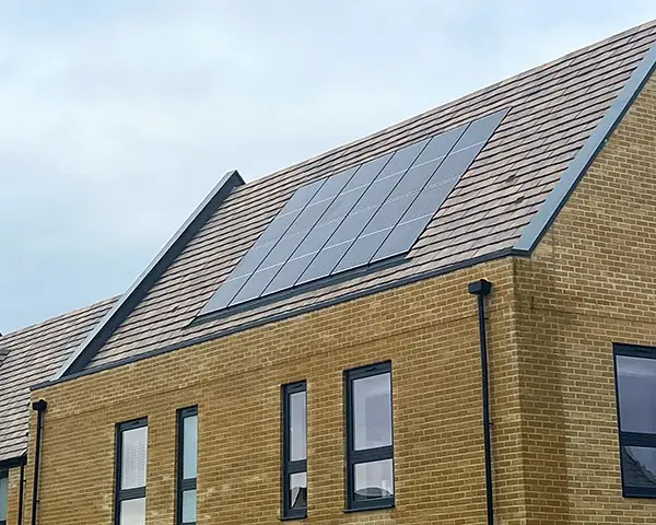 Clearline fusion solar panels at the Morton in Marsh development